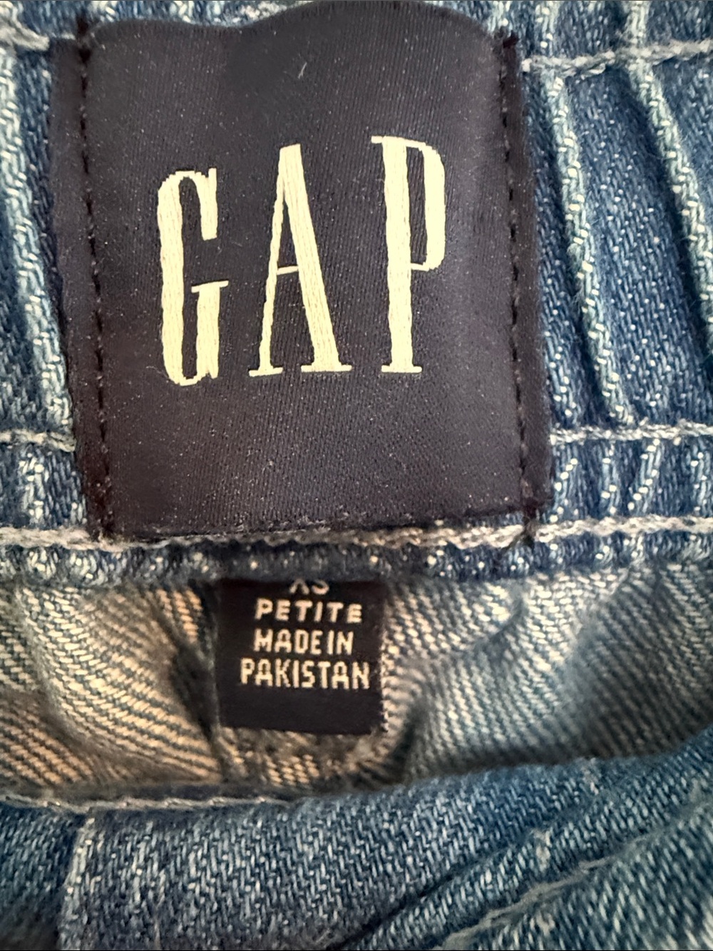 GAP Relaxed Fit Elastic Waist Blue Denim Jeans - Picture 4 of 9